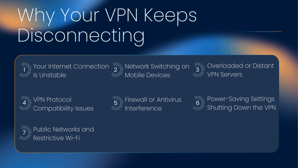 reasons your VPN keeps disconnecting
