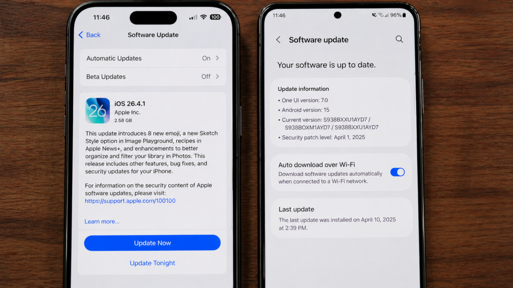 ios vs android update