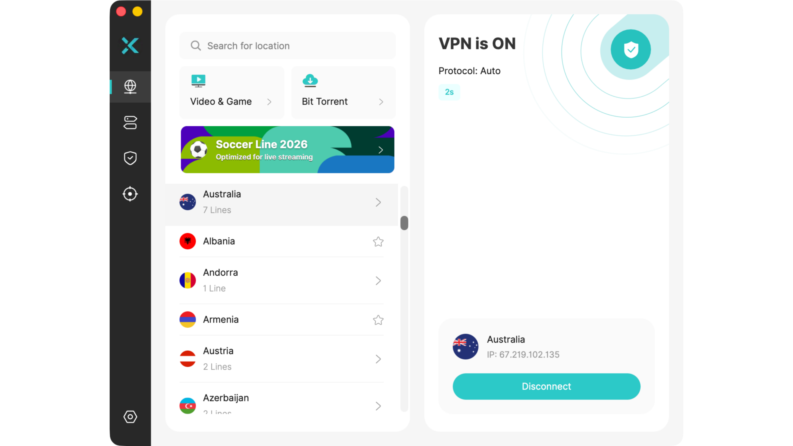 Connect to VPN
