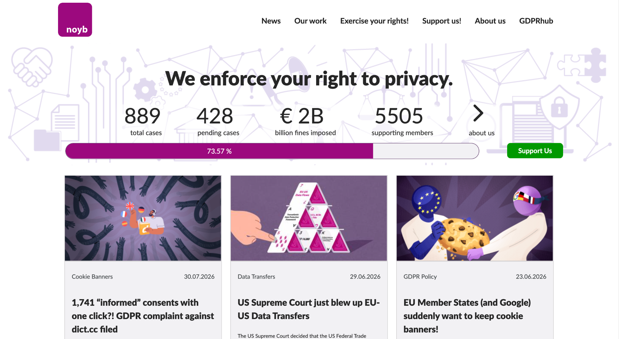 NOYB is a Vienna-based nonprofit