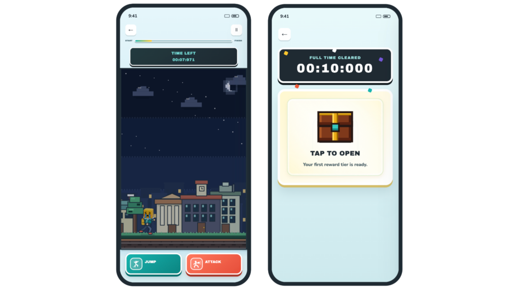 take your first 10-second run
