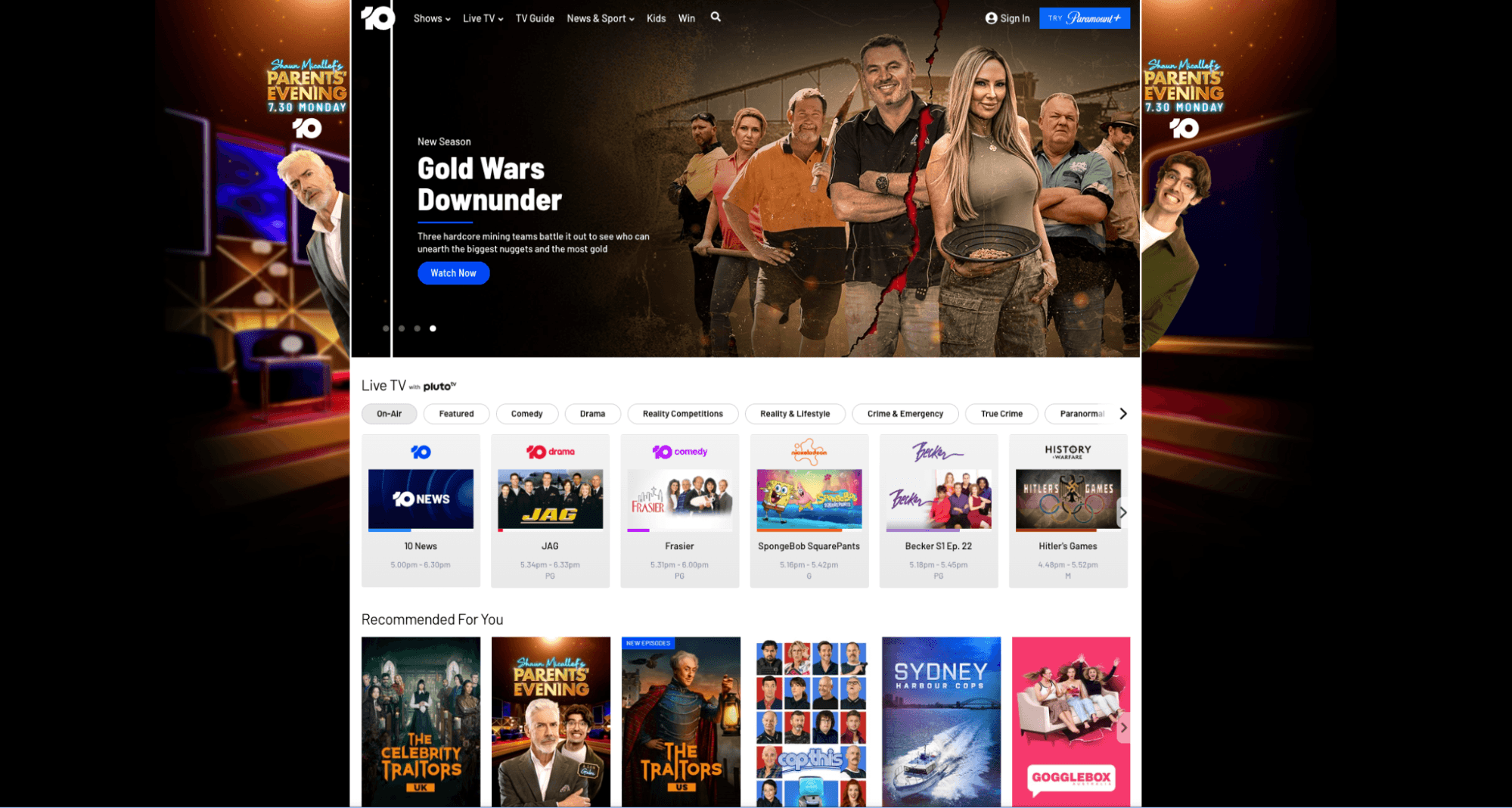 10 Streaming Homepage