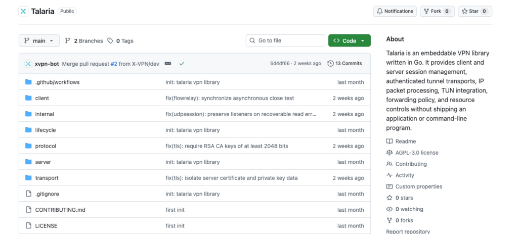 talaria is open source